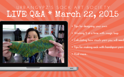 Show Notes for Sock Art Society Q&A LIVE 03/22/15