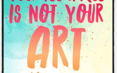 Your Art is Not Your Technique