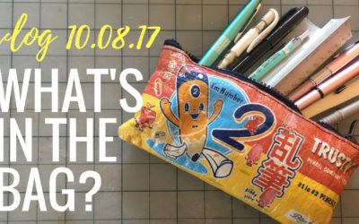 Vlog 10.08.2017: A peek inside my art tools bag