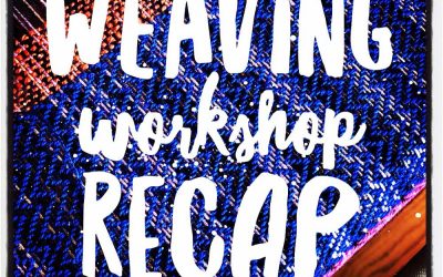 Recap of my weaving workshop and how I am using it to make art
