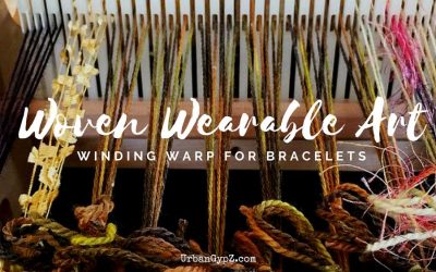 Winding a Warp for Woven Bracelets